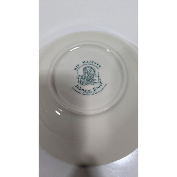 Johnson Bros. His Majesty Bowl Replacement Turkey Design Vintage English - Picture 10 of 11